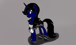 Size: 900x533 | Tagged: safe, derpibooru import, oc, unofficial characters only, alicorn, bat pony, bat pony alicorn, pony, alicorn oc, amputee, armor, fallen darkness, one winged alicorn