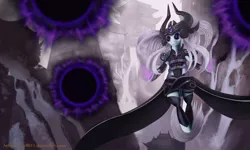 Size: 1250x750 | Tagged: artist:crux9011, derpibooru import, league of legends, ponified, safe, syndra