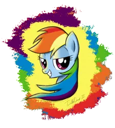 Size: 800x889 | Tagged: safe, artist:twiddlechimp, derpibooru import, rainbow dash, bust, portrait, profile, solo