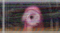 Size: 640x353 | Tagged: artist:zaedrin, creepy, creepypasta, derpibooru import, eye, fake screencap, glitch, glitch art, grimdark, nightmare fuel, pinkamena diane pie, pinkeye.jpg, pinkie pie, scary