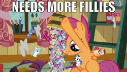 Size: 750x422 | Tagged: animated, applejack, awesome, bucket, derpibooru import, derpy hooves, edit, edited screencap, filly, fluttershy, hearts and hooves day, hearts and hooves day (episode), lyra heartstrings, meme, needs more ponies, octavia melody, pinkie pie, princess celestia, princess luna, rainbow dash, rarity, roseluck, safe, scootaloo, screencap, so much pony, trixie, twilight sparkle, vinyl scratch