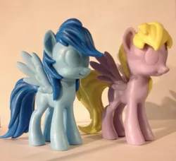 Size: 1023x935 | Tagged: safe, derpibooru import, official, derpy hooves, rainbow dash, pegasus, pony, female, figure, funko, irl, mare, photo, prototype, toy