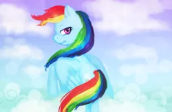 Size: 800x523 | Tagged: artist:elkaart, derpibooru import, rainbow dash, safe