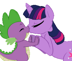 Size: 1203x1014 | Tagged: suggestive, artist:buttercupsaiyan, deleted from derpibooru, derpibooru import, spike, twilight sparkle, animated, double the fun, female, foalcon, french kiss, kissing, making out, male, shipping, simple background, sloppy kissing, straight, transparent background, twispike