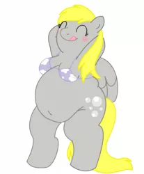 Size: 1059x1280 | Tagged: aderpose, anthro, artist:bunearyk, belly, belly button, bikini, clothes, derpibooru import, derpy hooves, fat, safe, swimsuit
