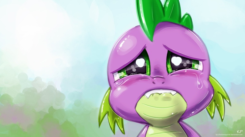 Size: 1920x1080 | Tagged: artist:kp-shadowsquirrel, crying, derpibooru import, sad, safe, solo, spike, wallpaper