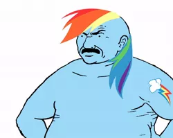 Size: 600x478 | Tagged: aqua teen hunger force, carl, carl brutananadilewski, crossover, derpibooru import, humanized, rainbow dash, safe, solo