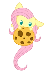 Size: 550x800 | Tagged: safe, artist:oathkeeper21, derpibooru import, fluttershy, pegasus, pony, cookie, cute, micro, nom, shyabetes, solo, tiny