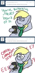 Size: 800x1668 | Tagged: safe, derpibooru import, derpy hooves, pegasus, pony, ask hipster derpy, ask, female, glasses, hipster, mare, tumblr