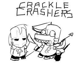 Size: 1043x909 | Tagged: artist:bucketlamp, castle crashers, crackle, derpibooru import, dragon, rainbow dash, safe