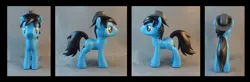 Size: 1718x565 | Tagged: safe, artist:krowzivitch, derpibooru import, oc, unofficial characters only, pony, custom, fedora, ficksitup, hat, irl, photo, sculpture, solo