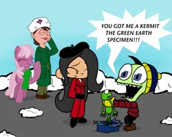 Size: 2091x1672 | Tagged: artist:cartuneslover16, cheerilee, codename kids next door, crossover, derpibooru import, family guy, invader zim, non-mlp oc, oc, rocky, safe, zim