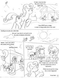 Size: 1012x1327 | Tagged: artist:conner cogwork, artist:terrichance, carrot top, comic, daisy, derpibooru import, golden harvest, lily, lily valley, roseluck, safe, the mane attraction (comic)