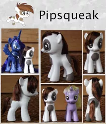 Size: 799x932 | Tagged: safe, artist:phasingirl, derpibooru import, dinky hooves, pipsqueak, princess luna, pony, brushable, custom, irl, photo, toy