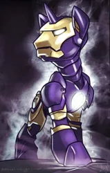 Size: 382x600 | Tagged: safe, artist:atryl, derpibooru import, edit, iron man, marvel, war machine