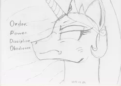 Size: 2000x1414 | Tagged: artist:linas3001, derpibooru import, princess celestia, safe, sketch, tyrant celestia