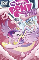 Size: 664x1020 | Tagged: comic, cover, derpibooru import, epic wife tossing, fastball special, idw, official, official comic, princess cadance, safe, shining armor