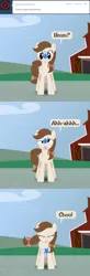 Size: 500x1518 | Tagged: artist:scribblez, bow, comic, cow, cow pony, creamy and friends, derpibooru import, female, nudity, oc, oc:creamy white, poison joke, safe, sneezing, solo, tumblr, udder, unofficial characters only