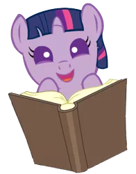 Size: 360x460 | Tagged: safe, artist:doctorxfizzle, derpibooru import, twilight sparkle, pony, baby, baby pony, babylight sparkle, book, cute, peekaboo pony pals, twiabetes