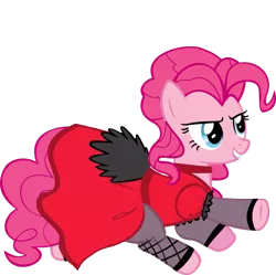 Size: 895x892 | Tagged: artist:doctorxfizzle, clothes, clue, cluedo, derpibooru import, dress, pinkie pie, safe, saloon dress