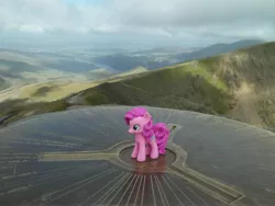 Size: 4288x3216 | Tagged: derpibooru import, gift set, irl, mountain, mount snowdon, photo, pinkie pie, ponies around the world, safe, toy, wales