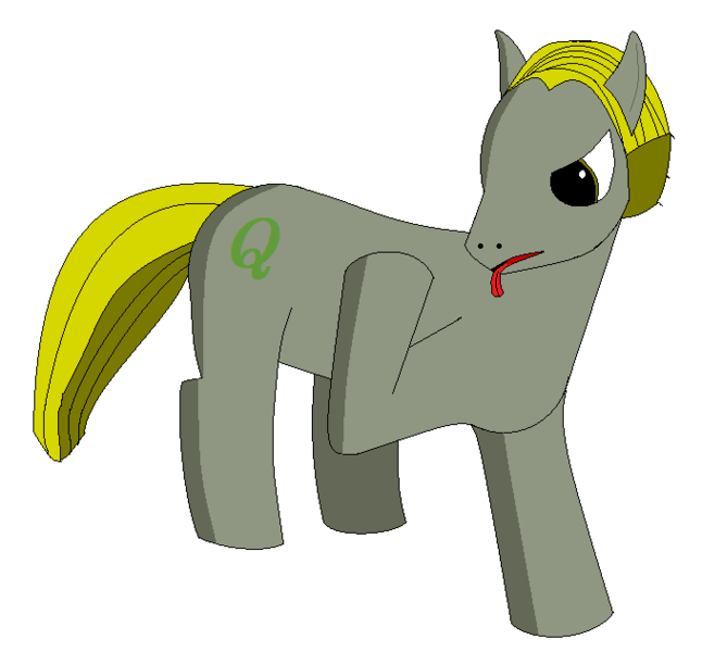 Size: 680x632 | Tagged: artist:kanemagus, ponified, q, q2, safe, star trek, star trek: the next generation