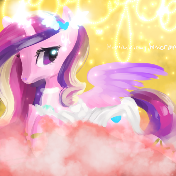 Size: 800x800 | Tagged: 30 minute art challenge, artist:marinakirby, derpibooru import, princess cadance, safe, solo