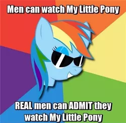 Size: 500x488 | Tagged: safe, derpibooru import, rainbow dash, advice meme, image macro, meme, sunglasses