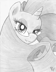 Size: 1691x2197 | Tagged: artist:amostheartman, derpibooru import, glasses, grayscale, rarity, safe, sketch, smiling, solo