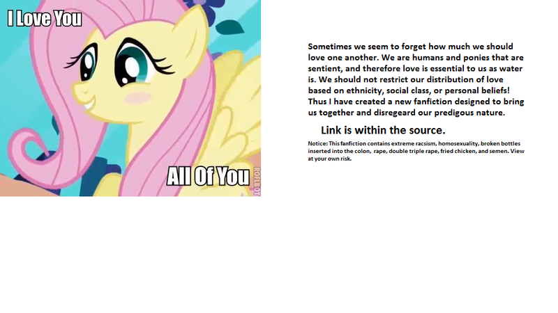 Size: 960x540 | Tagged: derpibooru import, explicit source, fanfic, fluttershy, love, meta, questionable