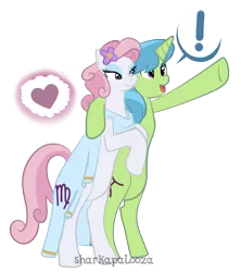 Size: 637x716 | Tagged: artist:sharkapalooza, derpibooru import, pisces, ponyscopes, safe, shipping, virgo, zodiac