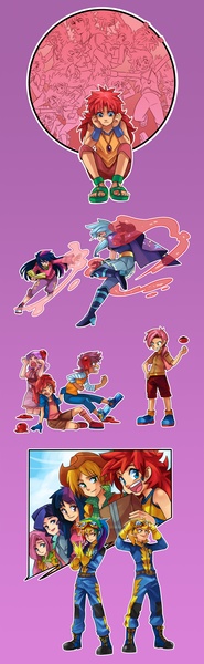 Size: 1500x4875 | Tagged: apple bloom, applejack, artist:gomigomipomi, babs seed, derpibooru import, fluttershy, humanized, lightning dust, pinkie pie, rainbow dash, rarity, safe, scene interpretation, scootaloo, sweetie belle, trixie, twilight sparkle