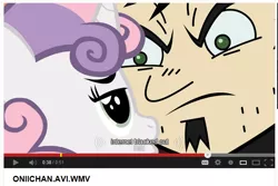 Size: 656x439 | Tagged: dan vs, dan vs fim, derpibooru import, oniichan, safe, sweetie belle, youtube caption