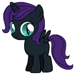 Size: 4747x4783 | Tagged: absurd resolution, alicorn, alicorn oc, artist:unfiltered-n, blank flank, derpibooru import, eye slits, female, filly, looking at you, oc, oc:nyx, safe, simple background, smiling, solo, transparent background, unofficial characters only, vector