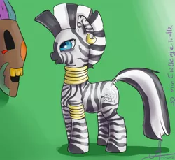 Size: 1280x1173 | Tagged: 30 minute art challenge, derpibooru import, mask, safe, solo, zebra, zecora