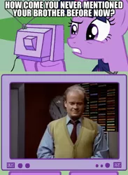 Size: 563x771 | Tagged: derpibooru import, exploitable meme, frasier, frasier crane, hypocrisy, hypocritical humor, meme, niles crane, safe, tv meme, twilight sparkle