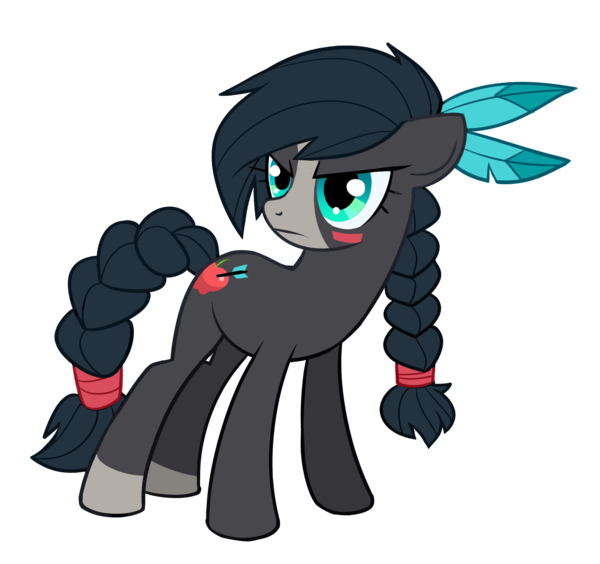 Size: 600x564 | Tagged: dead source, safe, artist:sambragg, derpibooru import, oc, unofficial characters only, braid, feather, simple background, solo, transparent background, vector