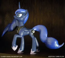 Size: 2922x2616 | Tagged: 3d print, artist:clawed-nyasu, derpibooru import, photo, princess luna, raised hoof, safe, solo