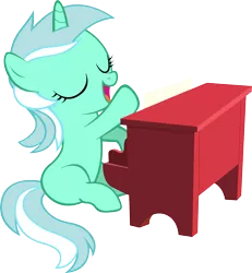 Size: 1945x2107 | Tagged: artist:artpwny, derpibooru import, filly, filly lyra, lyra heartstrings, piano, safe, simple background, solo, transparent background, vector
