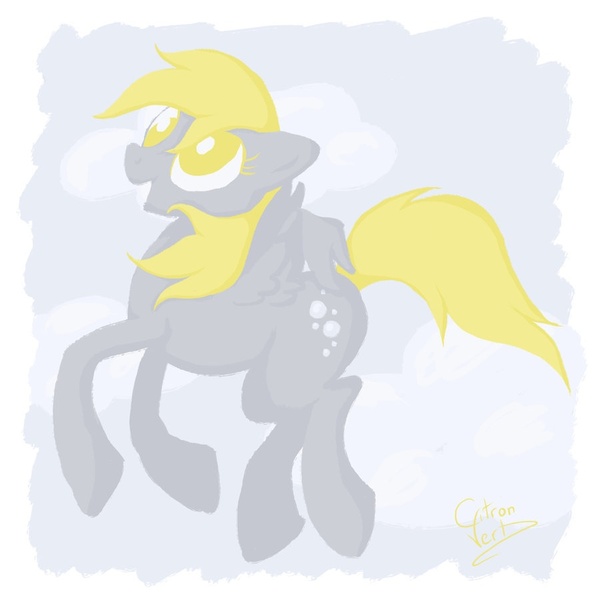 Size: 900x900 | Tagged: safe, artist:citron--vert, derpibooru import, derpy hooves, pegasus, pony, female, mare