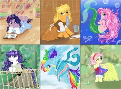 Size: 2081x1537 | Tagged: applejack, artist:donenaya, atlantis, atlantis: the lost empire, beauty and the beast, cinderella, cosplay, crossover, derpibooru import, disney, disney princess, fluttershy, mane six, mermaid, pinkie pie, rainbow dash, rarity, safe, sleeping beauty, snow white, the little mermaid, twilight sparkle