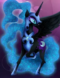 Size: 2625x3375 | Tagged: artist:twotigermoon, derpibooru import, nightmare moon, safe