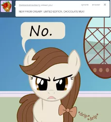 Size: 500x545 | Tagged: artist:scribblez, bow, creamy and friends, derpibooru import, oc, oc:creamy white, safe, tumblr, unofficial characters only