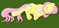 Size: 900x425 | Tagged: angel bunny, artist:norque, cute, derpibooru import, fluttershy, safe, sleeping