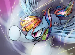 Size: 1500x1100 | Tagged: dead source, safe, artist:surgicalarts, derpibooru import, rainbow dash, pegasus, pony, action pose, flying, solo, sonic rainboom