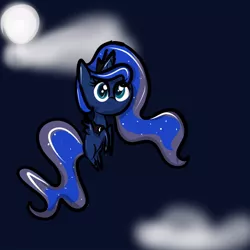 Size: 894x894 | Tagged: artist:moonsharddragon, chibi, derpibooru import, princess luna, safe, solo