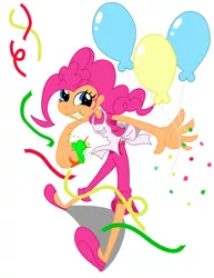 Size: 2550x3300 | Tagged: artist:rockingquix, balloon, humanized, pinkie pie, safe, skinny, solo