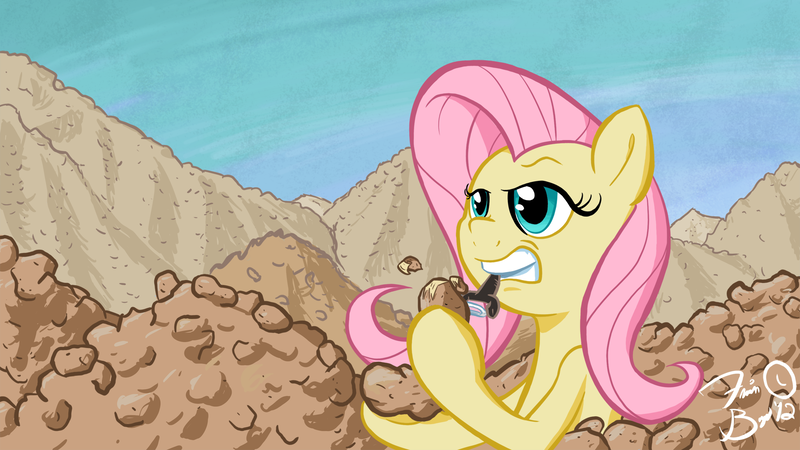 Size: 1920x1080 | Tagged: artist:flavinbagel, derpibooru import, fluttershy, food, pile, potato, safe, wallpaper