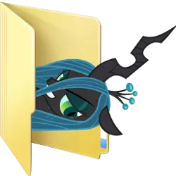 Size: 256x256 | Tagged: artist:blues27xx, computer icon, folder, queen chrysalis, safe