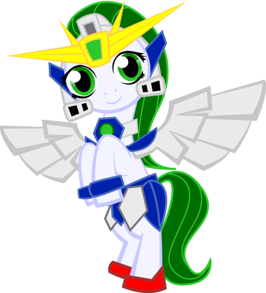 Size: 2781x3060 | Tagged: safe, artist:unclesnail, derpibooru import, ponified, gundam, simple background, transparent background, vector